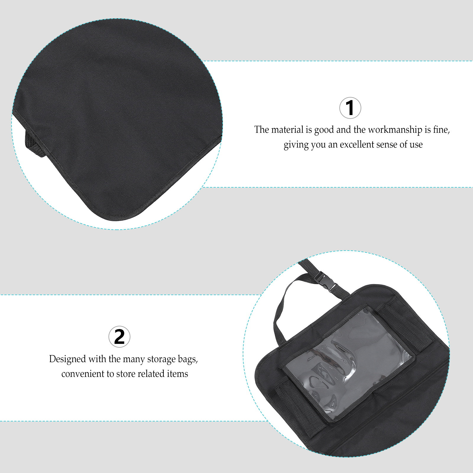 Car Trunk Organizer Foldable Storage Box - Organisateur de siège auto, sac de