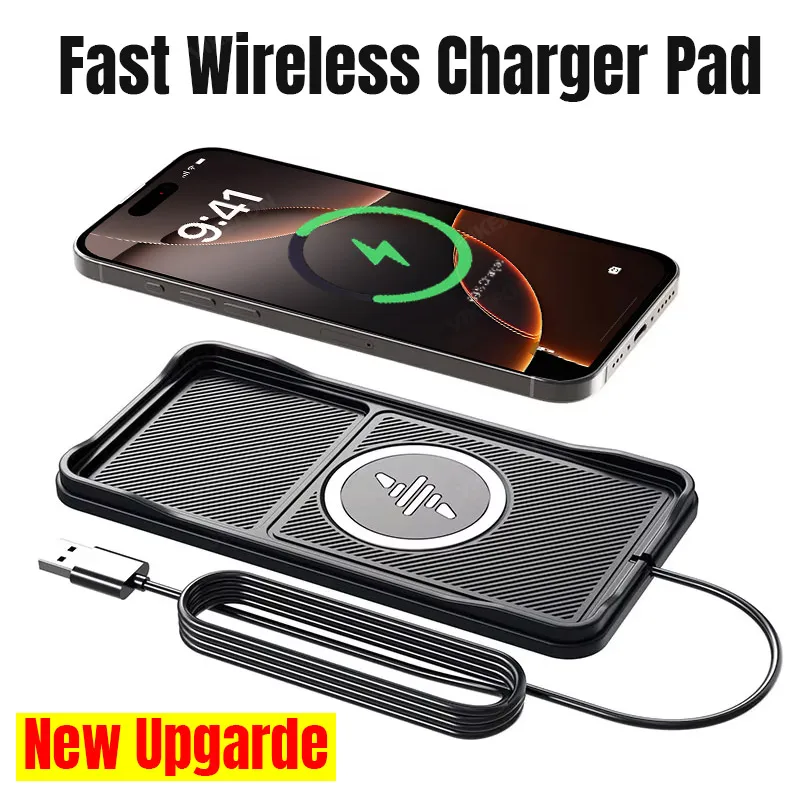 Wireless Car Charger Mount Fast Charging - Base de chargeur sans fil de