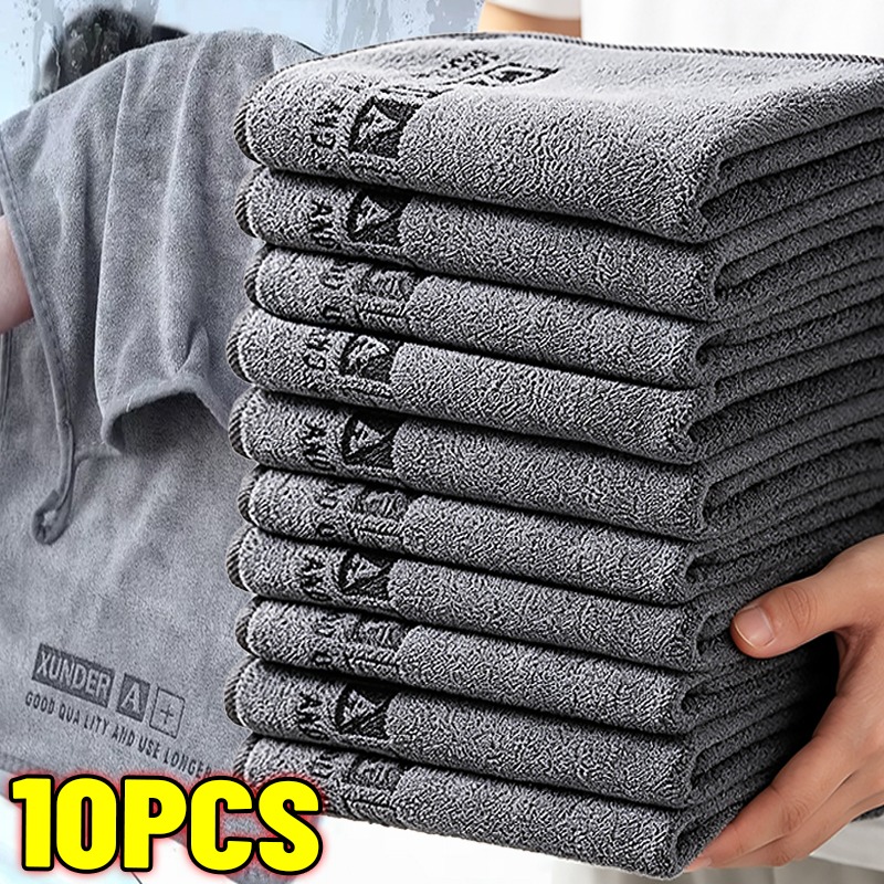 Microfiber Car Drying Towel Super Absorbent - 10/1PCS Serviettes de lavage de voiture