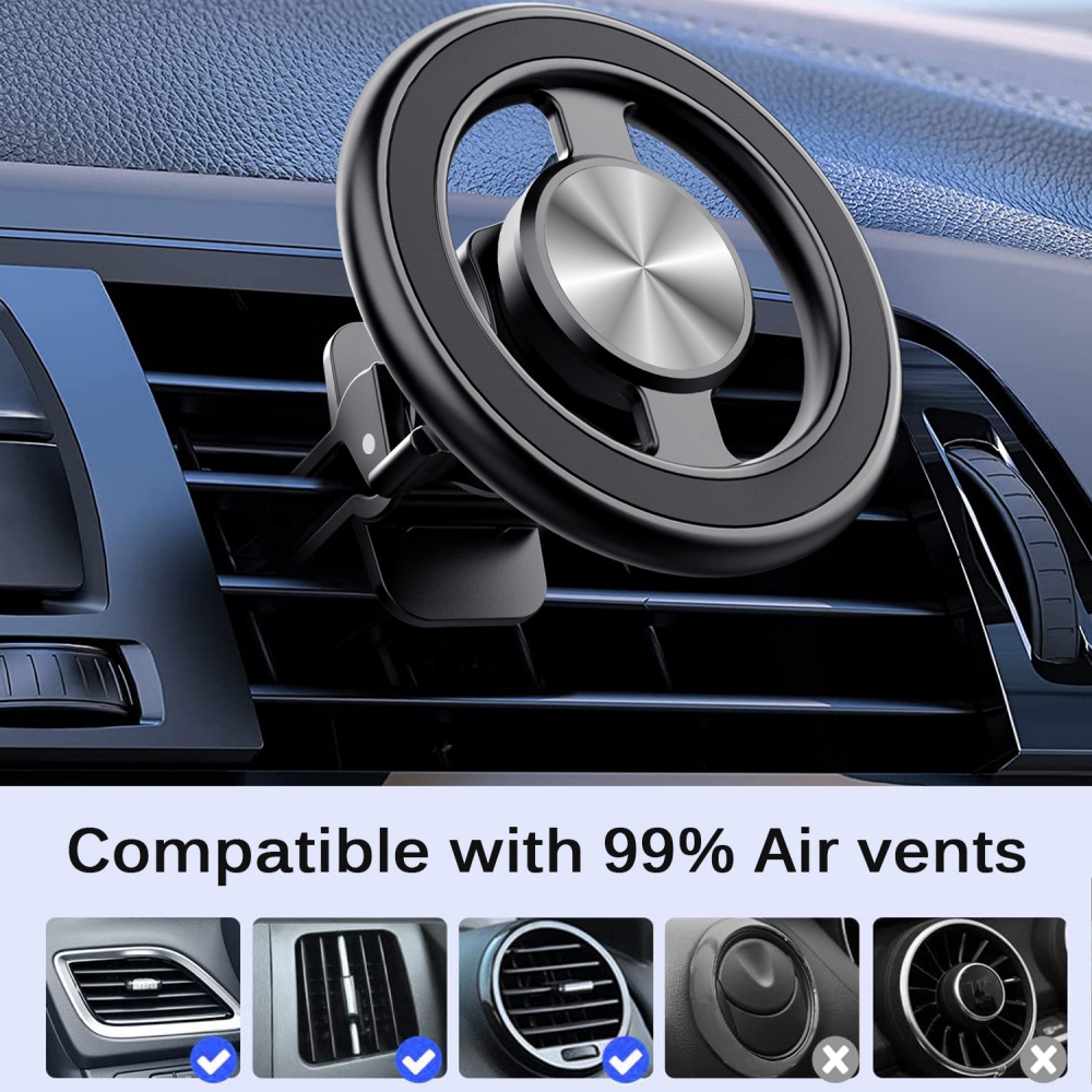 Magnetic Phone Holder For Car Vent - Support magnétique universel pour téléphone de