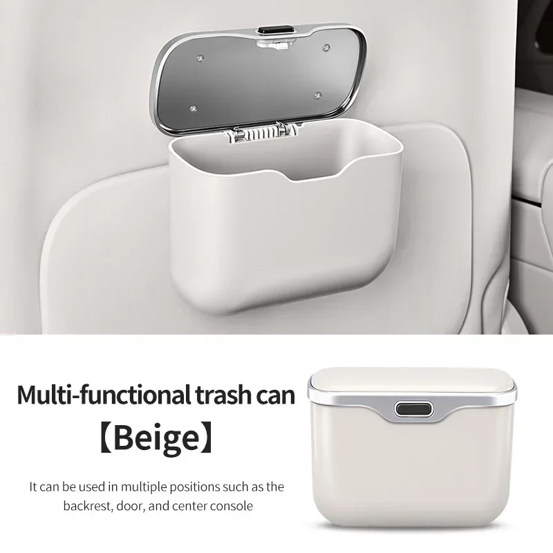 Poubelle de voiture portable,  - Waterproof Car Trash Can With Lid avis et prix