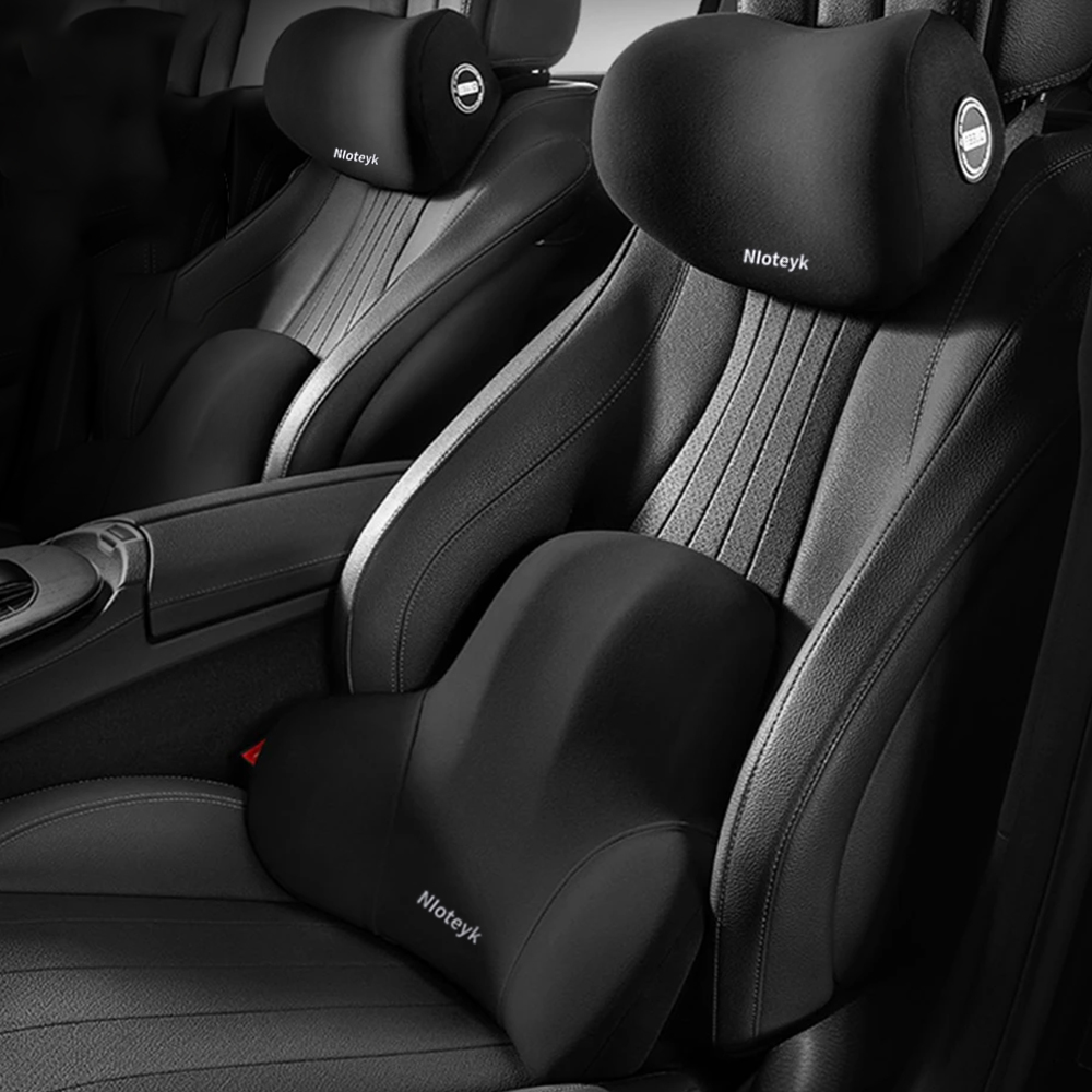 Coussin de cou de voiture en m - Memory Foam Car Neck Pillow Lumbar Support avis et prix