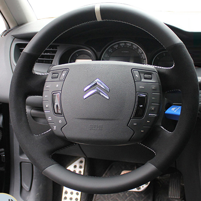 Pour Citroën C5 2007-2015, hou - Car Steering Wheel Cover Anti Slip Breathable avis et prix