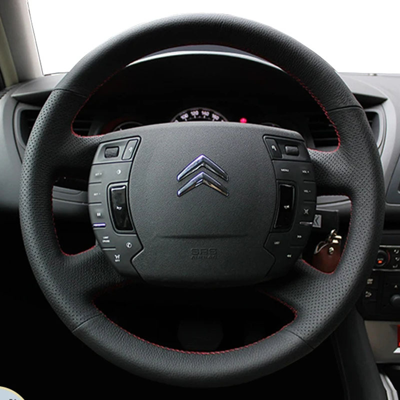 Pour Citroën C5 2007-2015, hou - Car Steering Wheel Cover Anti Slip Breathable avis et prix