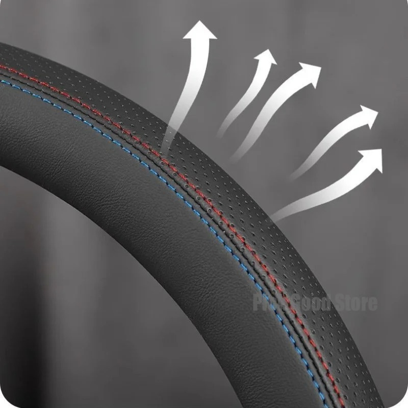 Housse de volant de voiture en - Car Steering Wheel Cover Anti Slip Breathable avis et prix