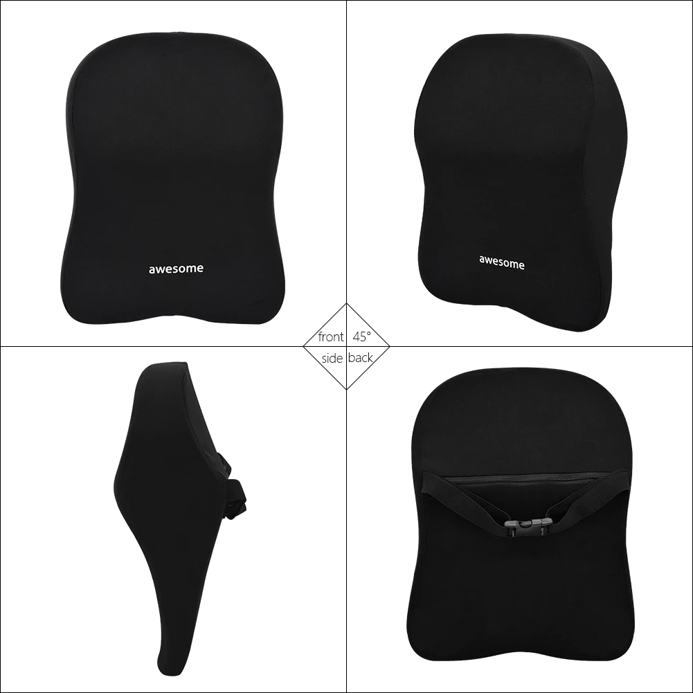 Coussin de soutien lombaire po - Memory Foam Car Neck Pillow Lumbar Support avis et prix
