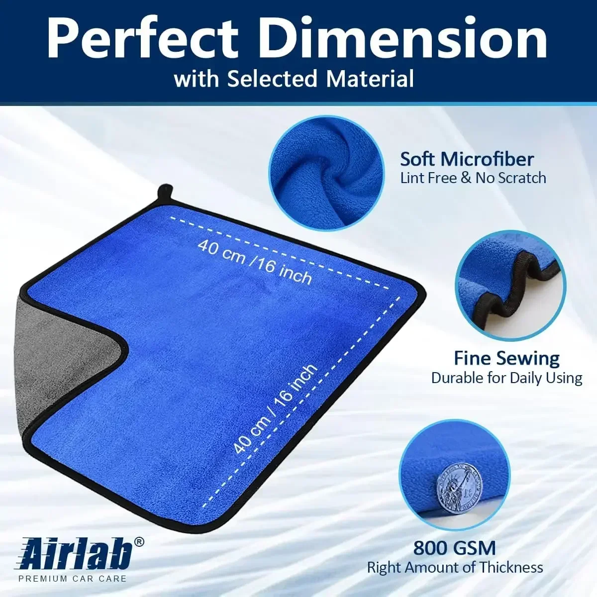 Serviette de nettoyage en micr - Microfiber Car Drying Towel Super Absorbent avis et prix
