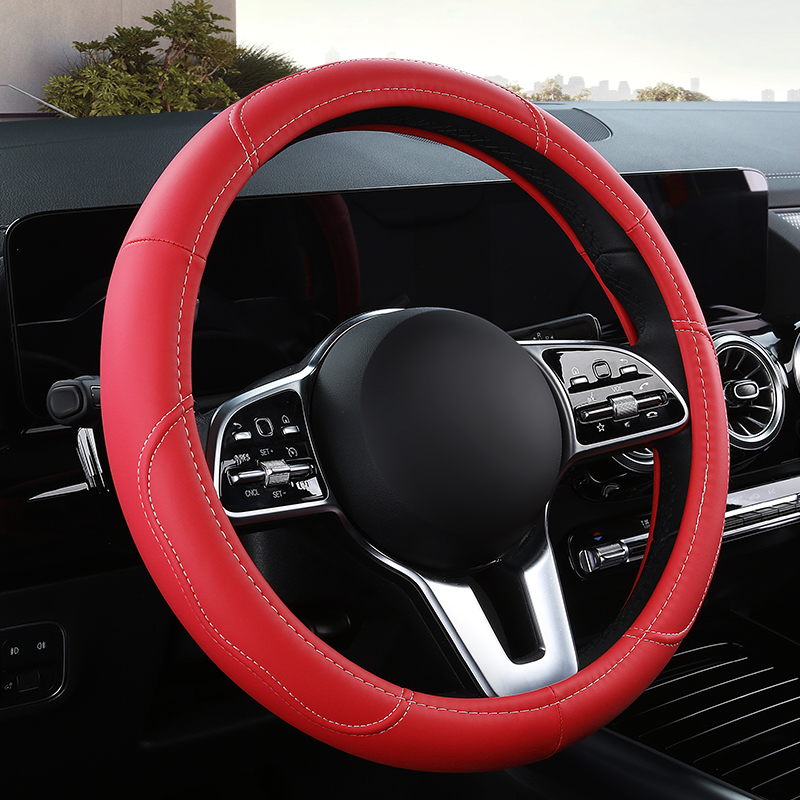 Housse de volant de voiture en - Car Steering Wheel Cover Anti Slip Breathable avis et prix