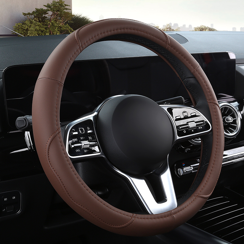 Housse de volant de voiture en - Car Steering Wheel Cover Anti Slip Breathable avis et prix