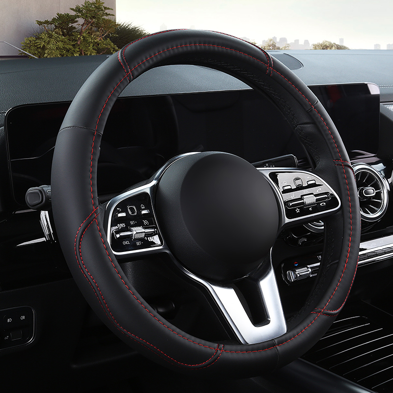 Housse de volant de voiture en - Car Steering Wheel Cover Anti Slip Breathable avis et prix