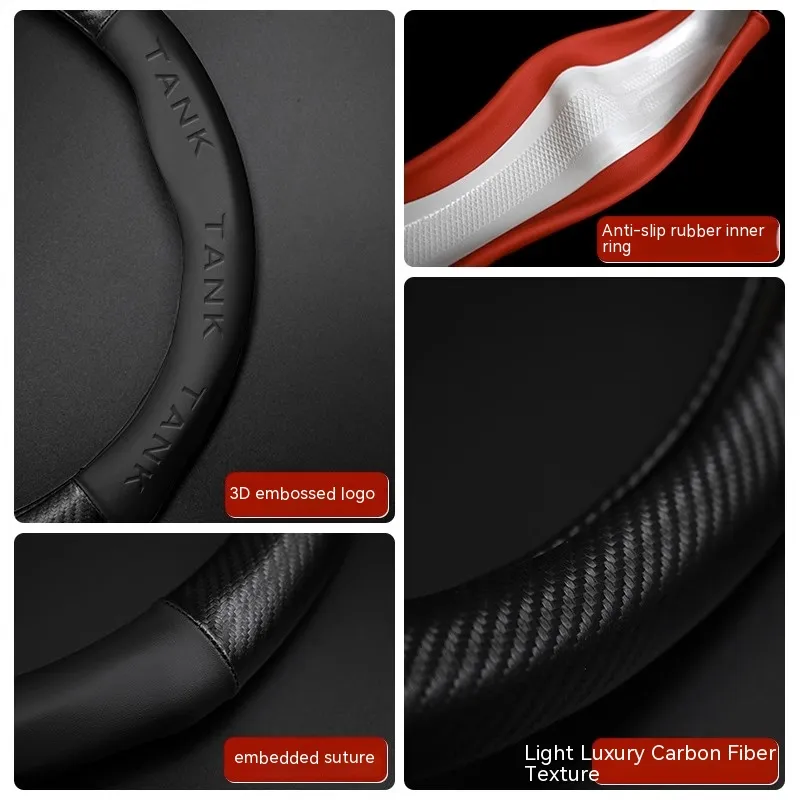 Juste de volant de voiture en  - Car Steering Wheel Cover Anti Slip Breathable avis et prix