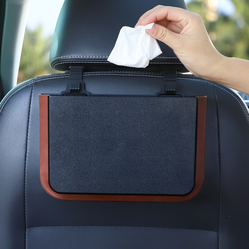 Poubelle de voiture pliable po - Waterproof Car Trash Can With Lid avis et prix